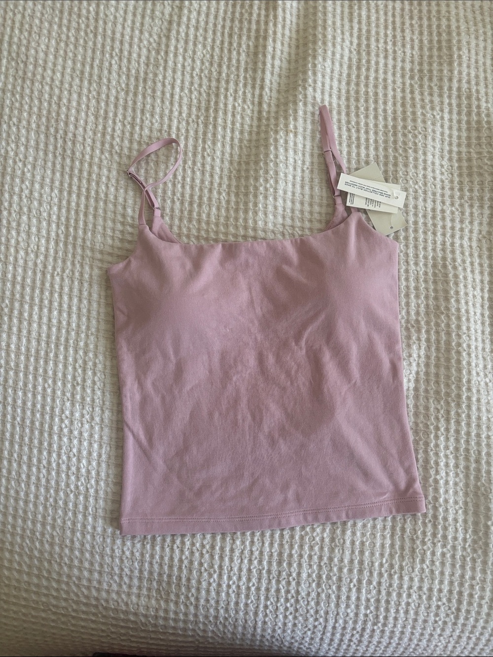 NWT Abercrombie and fitch bra free collection 90s cami baby pink small - Picture 2 of 4